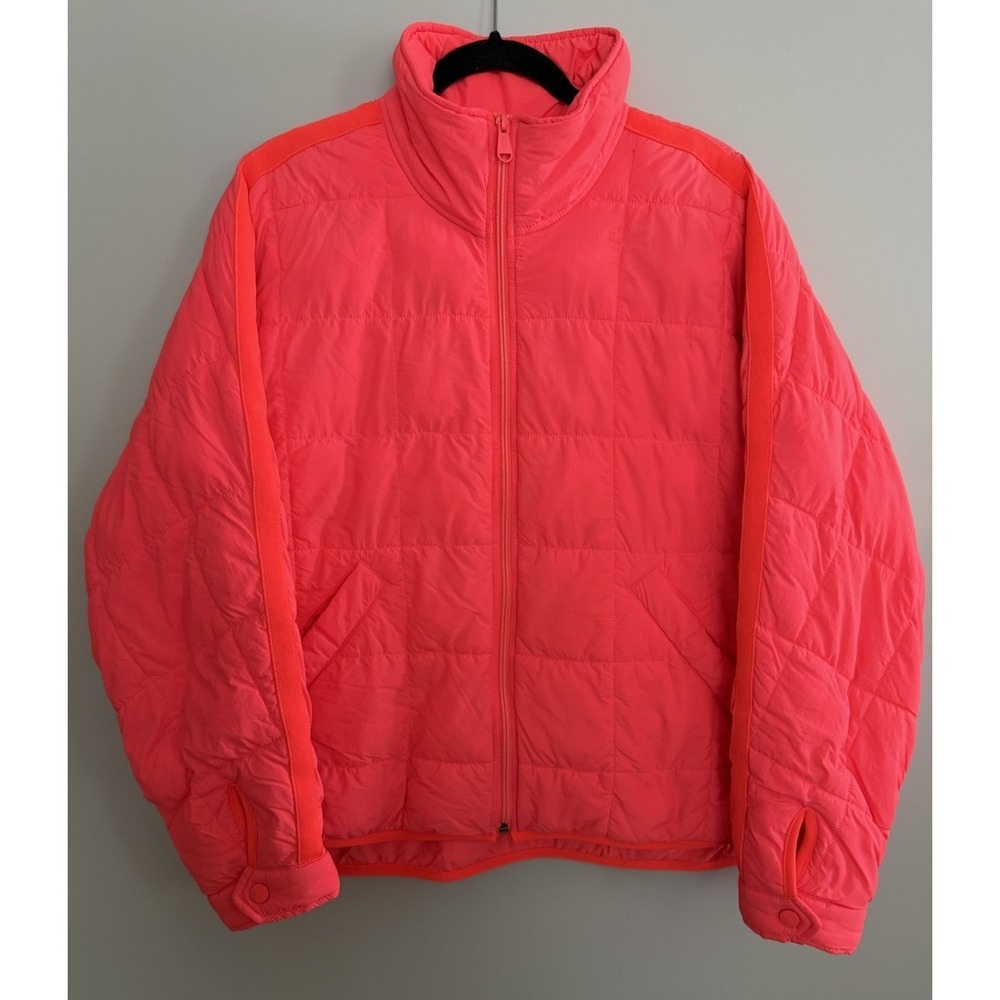 Free People Movement Pippa Packable Puffer Jacket Coral Women's Size Medium